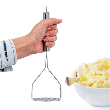 Imagem de Kit 4 Amassador Espremedor De Batatas Purê Inox Cabo