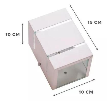 Imagem de Kit 4 Arandela Luminária Frisada 1 Facho E27 Ext/int Parede Muro