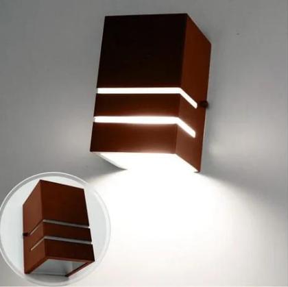 Imagem de Kit 4 Arandela Luminária Frisada 1 Facho E27 Ext/int Parede Muro