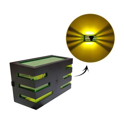 Imagem de Kit 4 Arandela Massuia Interna e Externa Horizontal Varias Opções de cores