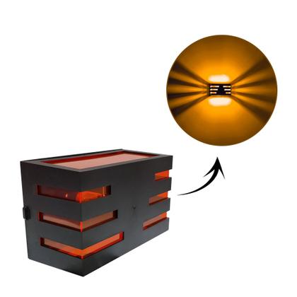 Imagem de Kit 4 Arandela Massuia Interna e Externa Horizontal Varias Opções de cores