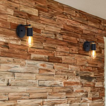 Imagem de Kit 4 Arandela Parede Vintage Barcelona Retro Preto Soque