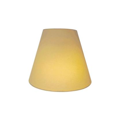 Kit/4 Arandela Retro Cone Md-2001 Cúpula em Tecido 25/26x13cm Algodão Crú - Bivolt - Vivare Imagem de Kit/4 Arandela Retro Cone Md-2001 Cúpula em Tecido 25/26x13cm Algodão Crú - Bivolt
