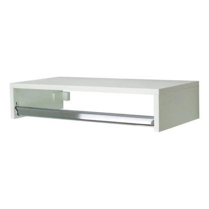 Imagem de Kit 4 Araras Roupas Cabideiro Prateleira 60x20x25 Cm Mdf