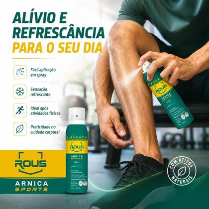 Imagem de Kit 4 Arnica Sports Spray Rous 150ml Spray Corporal Refrescante