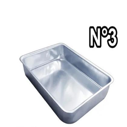 Imagem de Kit 4 Assadeiras - Formas Pão Grande 2pçs - Forma de Pudim de 20cm - Forma Retangular Alta  de 36cm