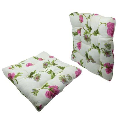 Imagem de Kit 4 Assento Para Cadeira Futon 50x50cm Cores Variadas Estampadas