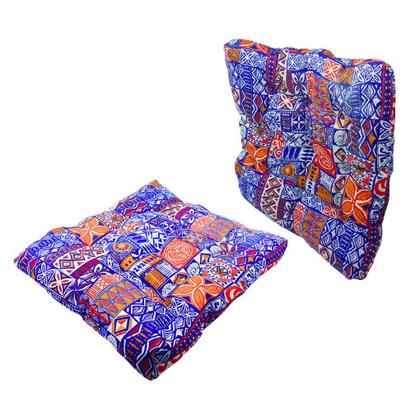 Imagem de Kit 4 Assento Para Cadeira Futon 50x50cm Cores Variadas Estampadas