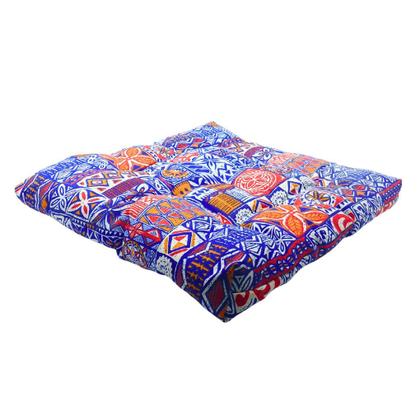 Imagem de Kit 4 Assento Para Cadeira Futon 50x50cm Cores Variadas Estampadas