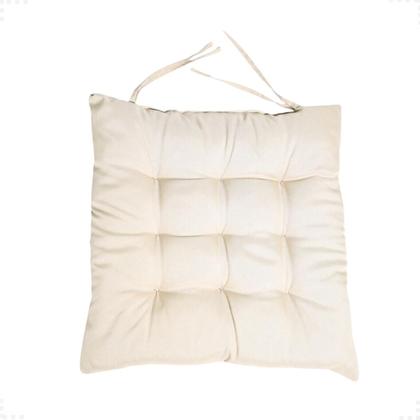 Imagem de Kit 4 Assentos Futton C/Cordinhas Para Amarrar Confortável Diversas Cores Futon Decoração Para Cadeiras Banquetas Piquenique