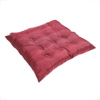 Imagem de Kit 4 Assentos Futton C/Cordinhas Para Amarrar Confortável Diversas Cores Futon Decoração Para Cadeiras Banquetas Piquenique