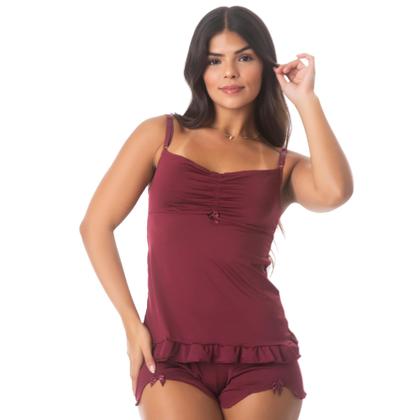 Imagem de Kit 4 Baby Doll Básico, com Alças Reguláveis e Detalhe nos Seios 10502 .