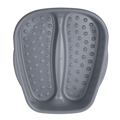 Imagem de Kit 4 Bacia Para Pés Pedicure Salão de Beleza Multiuso Relaxamento Compact Colors Dompel - Cinza