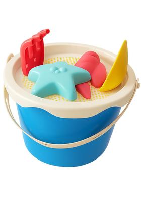 Imagem de Kit 4 Balde De Praia Azul Kit C/ 4 Peças Para Brincar Areia