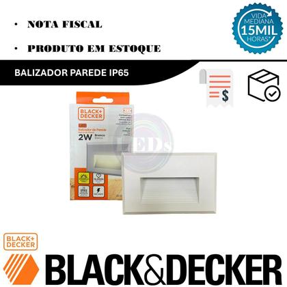 Imagem de Kit 4 Balizador Parede Embutir 2w 4x2 Branco Quente 3000k IP65
