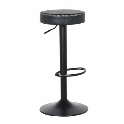 Imagem de Kit 4 Banquetas Altas Com Encosto Baixo Estofado Para Cozinha Balcão Bancada Ilha Luxo Viena Preta