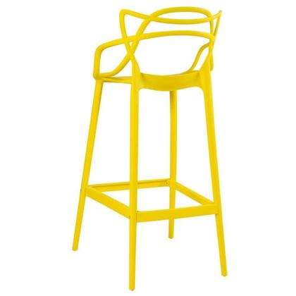 Imagem de Kit 4 Banquetas Altas Masters Allegra 76 Cm Amarelo