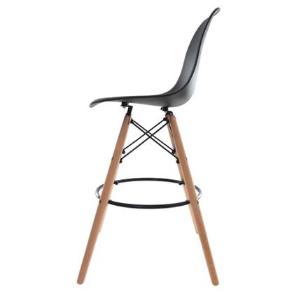 Imagem de Kit 4 Banquetas Altas Para Bar Cozinha Charles Eames Eiffel