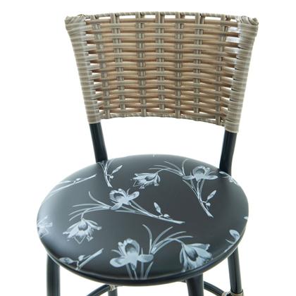 Imagem de Kit 4 banquetas baixa cozinha gourmet decoração