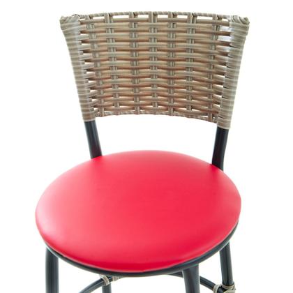 Imagem de Kit 4 banquetas baixa cozinha gourmet decoração