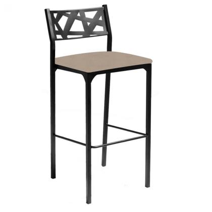 Imagem de Kit 4 banquetas Luiza suede bege-Gat Magazine