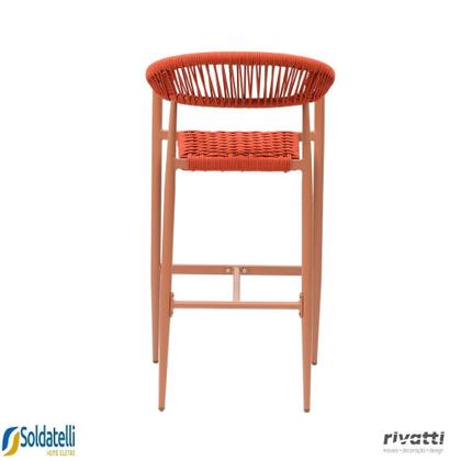 Imagem de Kit 4 Banquetas Outdoor Trancoso em Alumínio com Corda Náutica em Várias Cores - Rivatti