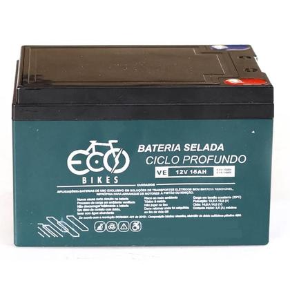 Imagem de kit 4 Bateria Bicicleta Elétrica 12V 15AH Original Ecobikes