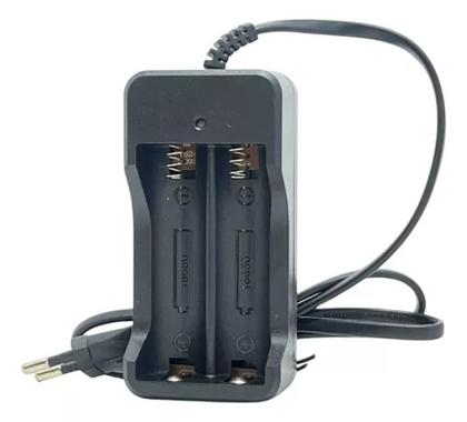 Imagem de Kit 4 Baterias 18650 4.2V 9800mah + Carregador duplo Led Recarregável Para Lanterna Rádio