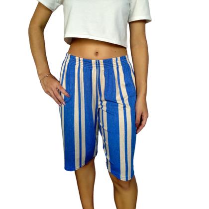 Imagem de Kit 4 Bermudas Femininas Soltinhas Elástico Estampas Sortidas Suplex Light Pp ao Plus Size