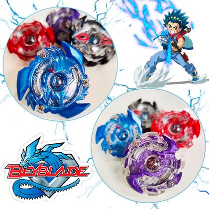 Imagem de Kit 4 Beyblade + 2 Lançadores e Arena De Batalha Completo