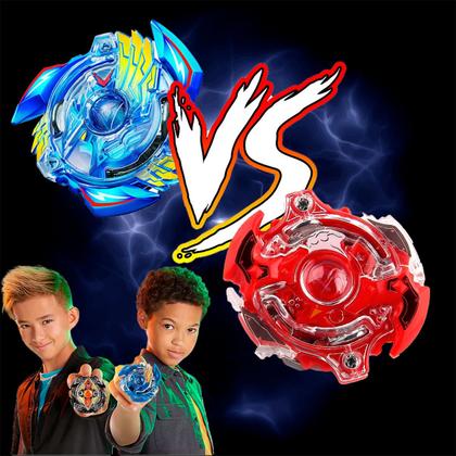 Imagem de Kit 4 Beyblade + 2 Lançadores e Arena De Batalha Completo