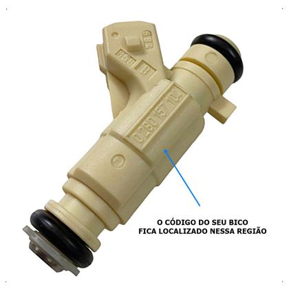 Imagem de Kit 4 bico injetor 94702540 gm agile celta prisma 1.4 0280157104 cobalt 1.4 flex montana 1.4 flex