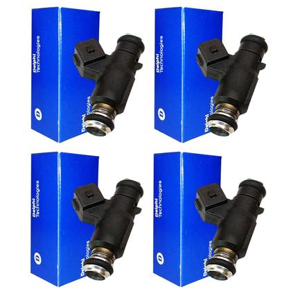 Imagem de Kit 4 Bicos Injetores Meriva 1.8 8v De 2006 Até 2012 Delphi