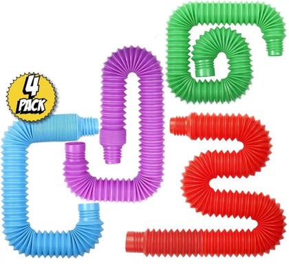 Imagem de Kit 4 Big Pop Tube Fechado 21 Aberto 70 Cm Fidget Toy Sensor