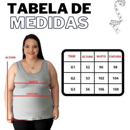 Imagem de Kit 4 Blusa Alça Reta Plus Malha Que Estica