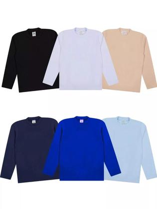 Imagem de Kit 4 Blusas Térmicas Infantil bebê Menino Manga Longa Blusas Térmicas Manga longa menino bebê