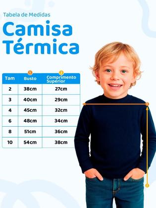 Imagem de Kit 4 Blusas Térmicas Infantil bebê Menino Manga Longa Blusas Térmicas Manga longa menino bebê