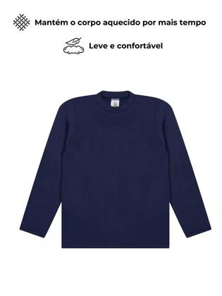 Imagem de Kit 4 Blusas Térmicas Infantil bebê Menino Manga Longa Blusas Térmicas Manga longa menino bebê