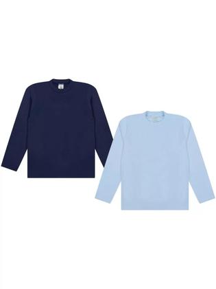 Imagem de Kit 4 Blusas Térmicas Infantil Menina Manga Longa Blusas Térmicas Manga longa menina