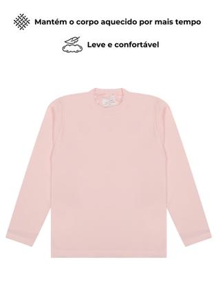 Imagem de Kit 4 Blusas Térmicas Infantil Menina Manga Longa Blusas Térmicas Manga longa meninas