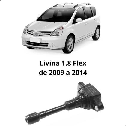 Imagem de Kit 4 Bobinas Ignição Nissan Grand Livina March Sentra Versa