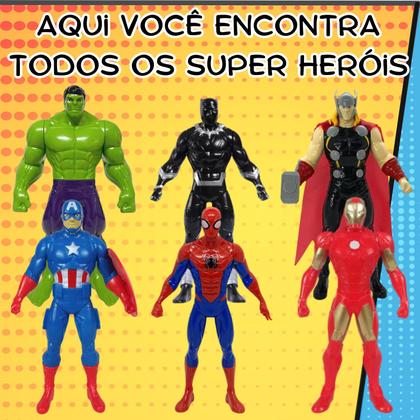 Imagem de Kit 4 Boneco Heróis Marvel Vingadores Para Colecionadores Original ALL Seasons