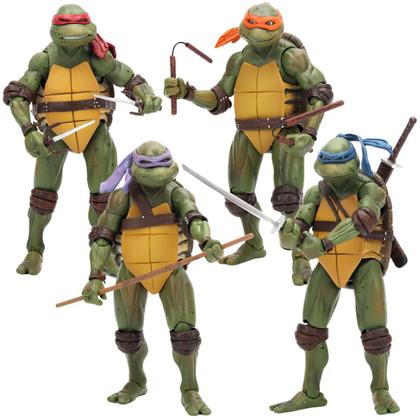 Imagem de KIt 4 bonecos Tartaruga Ninjas 16cm Donatelo, Michelangelo, Leonardo e Raphael