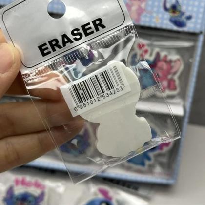 Imagem de Kit 4 Borrachas Escolar Fofa Stitch Papelaria - Sortida