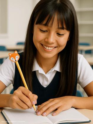 Imagem de Kit 4 Borrachas Estampa Animais  Não Mancha Nem Suja