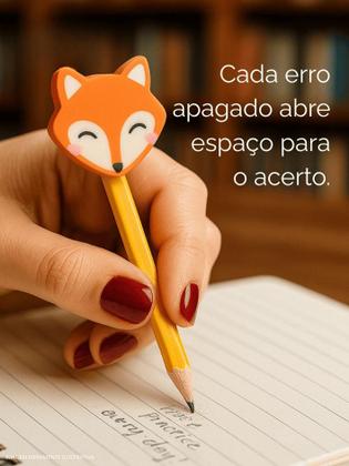 Imagem de Kit 4 Borrachas Estampa Animais  Não Mancha Nem Suja