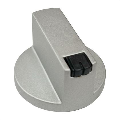 Imagem de Kit 4 Botão Manípulo Prata Fogão Cooktop Britânia Philco 4B 