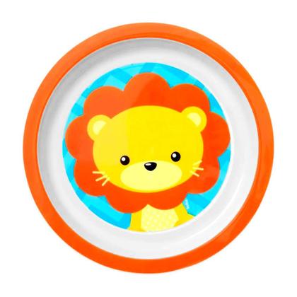 Imagem de Kit 4 Bowls de Leão Pratinho Infantil para Alimentação 300ml Bebês e Papinha Buba