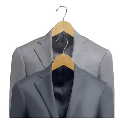 Imagem de Kit 4 Cabides Executivos Madeira Ombreira Blers Paramount