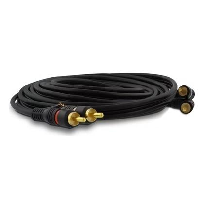 Imagem de Kit 4 Cabos Rca 5 Metros Som Automotivo E Amplificador Kx3